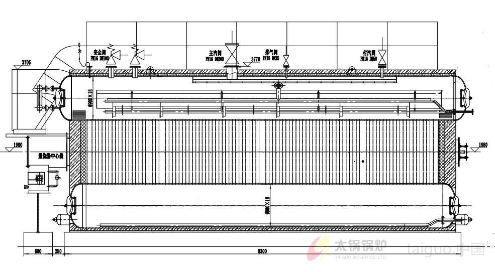 SZS燃油气蒸汽锅炉(图10) SZS型双锅筒燃油燃气锅炉设计图.jpg